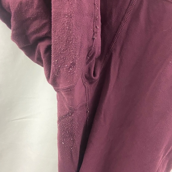 Lululemon Maroon Leggings Tights Size 8 Yoga Gym - Picture 11 of 13